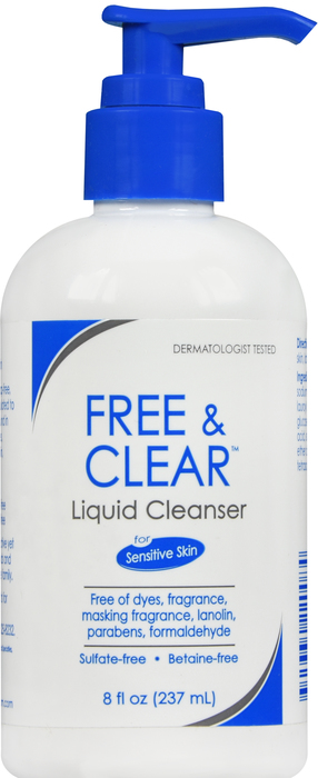 Case of 12-Free & Clear Cleanser 8 oz 