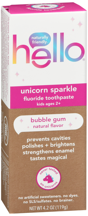 Hello Kids Unicorn Sprinkle Flow Toothpaste 4.2 Oz