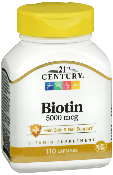 21st Century Biotin 500 MCG High-Potency Capsules 110 Ct