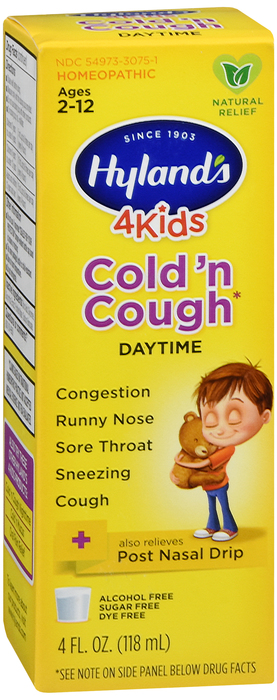 Hylands 4 Kids Cold Cough Liquid 4 Oz