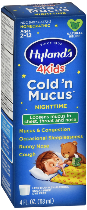 Hylands 4 Kids Cold Mucus Nite Liquid 4 Oz