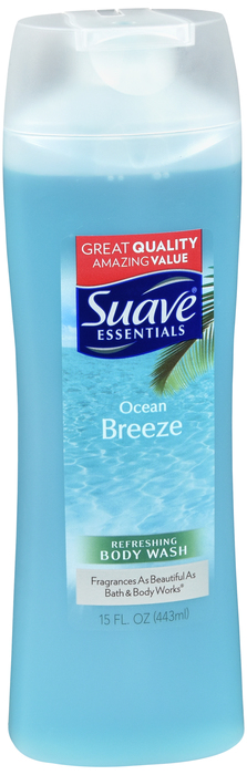 Case of 12-Suave Naturals Body Wash Ocean Brez 12 oz 