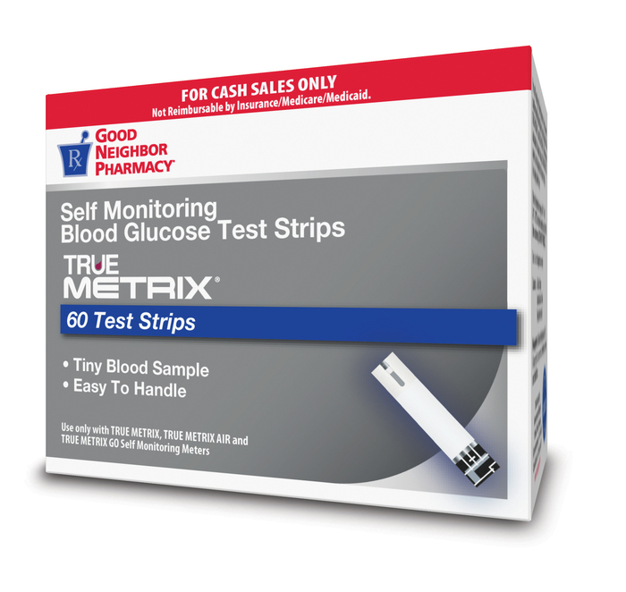 GNP True Metrix Test Strips Cash 60 Ct
