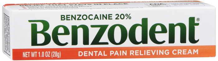 Pack of 12-Benzodent Denture Pain Relf Cream 1 oz 