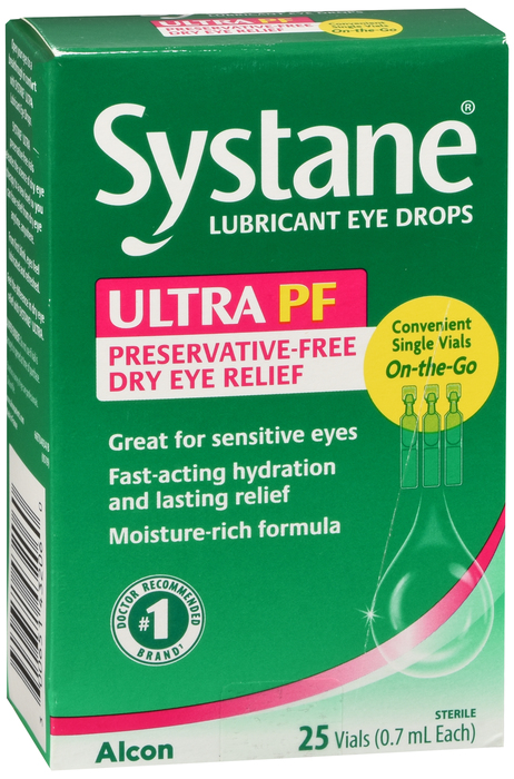Systane Ultra PF Lubricant Eye Drop 25 Ct