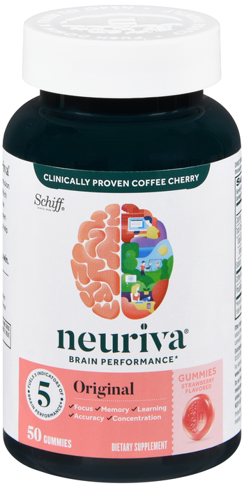Neuriva Brain Original Strawberry Gummy 50 Ct