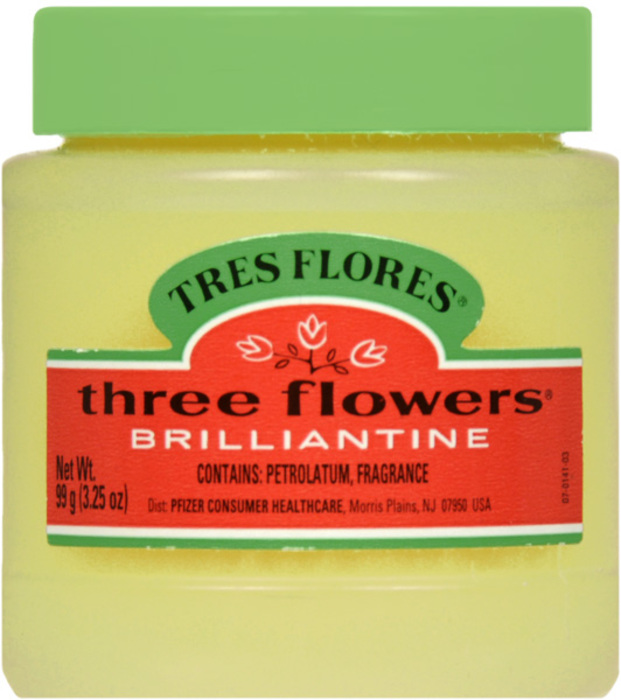 Case of 12-Three Flowers Brilliantine Pomade 3.25 oz By American I