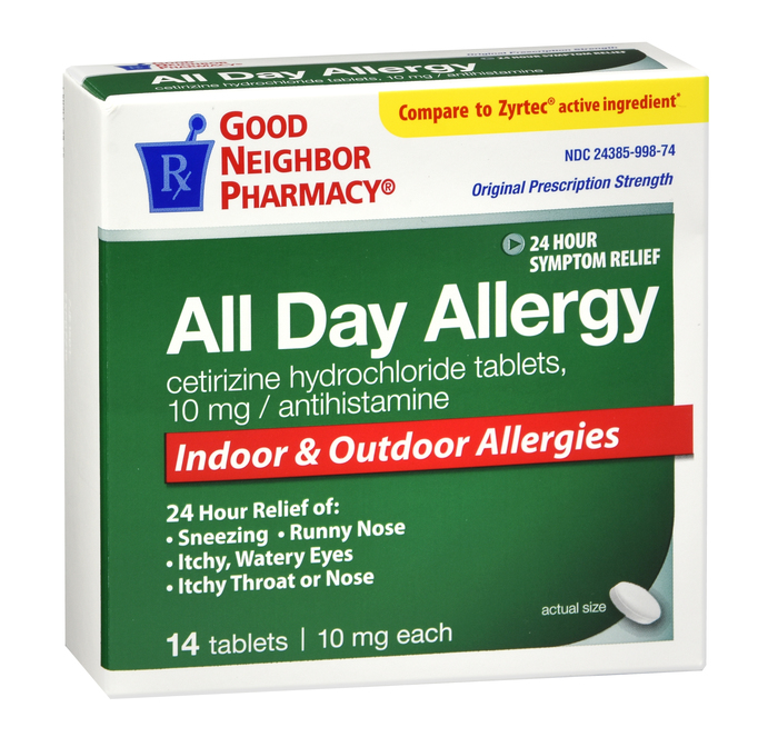 GNP Allergy 24 Hour Cetir Tab 