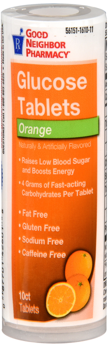GNP Glucose Tab Orange 6 x 10 Ct