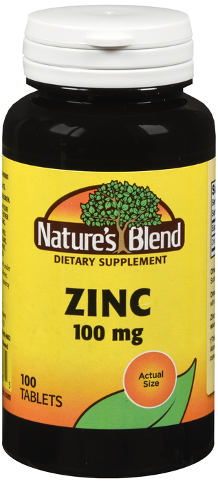 Natures Blend Zinc Gluconate 100 mg Tab 100 By National Vitamin Co