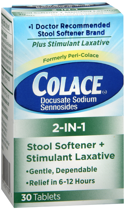 Colace 2-In-1 Tablet 30 Ct