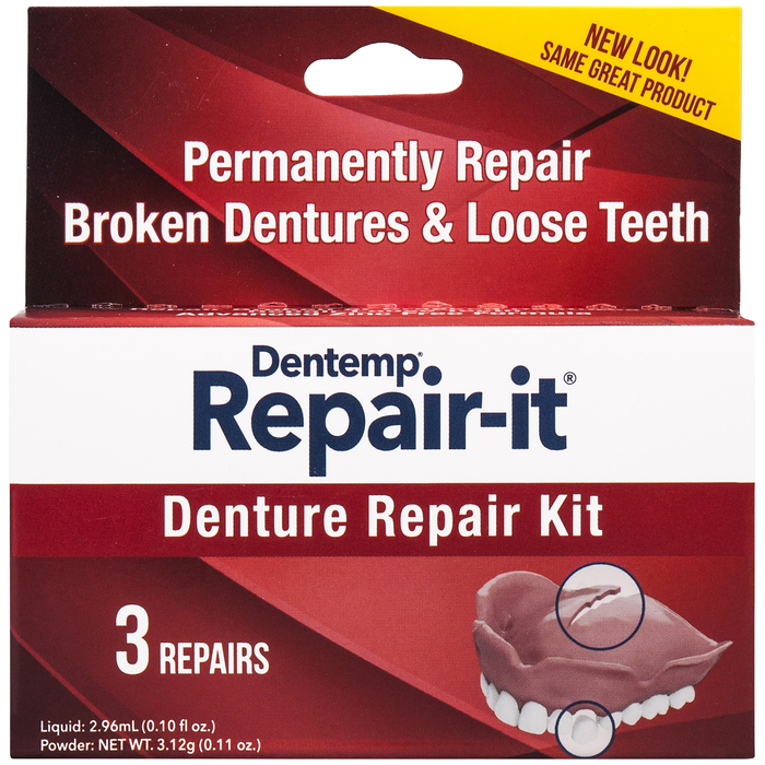 Dentemp Denture Repair-IT Kit 3 Ct