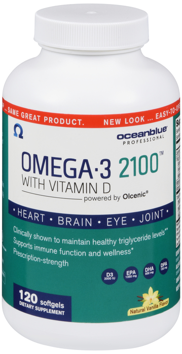 Ocean Blue Omega-3 2100 With Vitamin D SGC 120 Ct