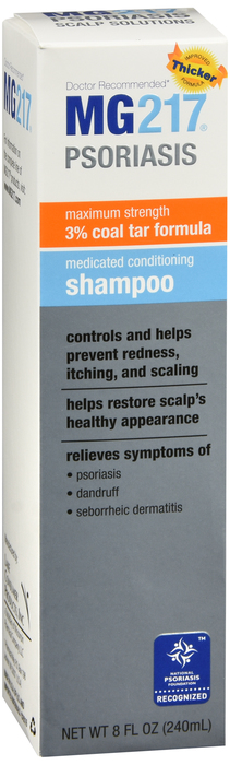 Mg217 Medicated Tar Shampoo Coal Tar 3%  8 oz By Wisconsin Pharmacal Company USA 