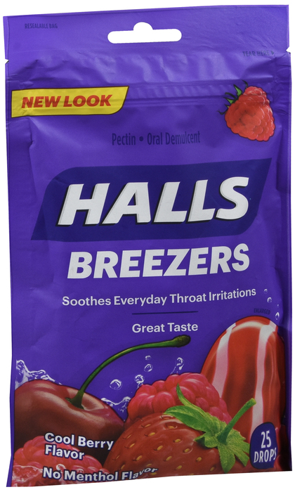 Halls Breezers Bag Cool Berry 