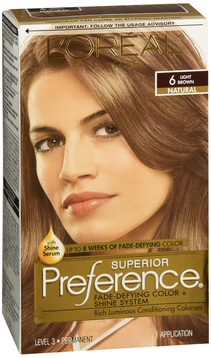 Preference 6 Light Brown By L'Oreal Hair Color/Skin