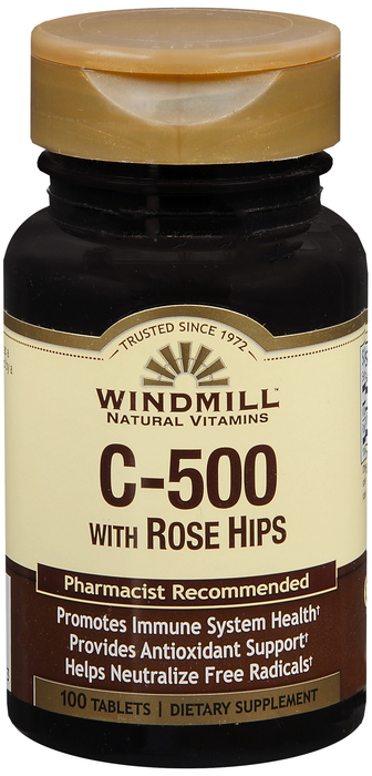 Case of 12-Vit C W/Rose 100 By Windmill Health Products