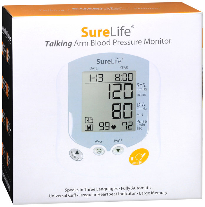 Surelife Blood Pressure Monitor TALKING UNIV CUFF  By MHC Medical case of 12