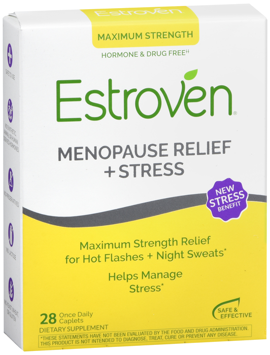 Case of 12-Estroven Menopause Symptom Relief Dietary Supplement Caplets 28ct