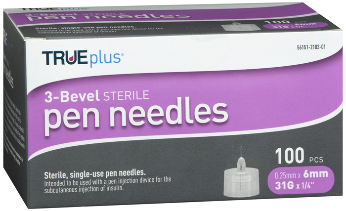 TruePlus 3 Bevel Pen Needle 31