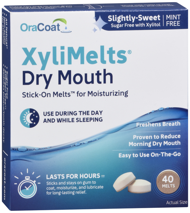 Xylimelts Dry Mouth Mint Free Discs 40 Ct