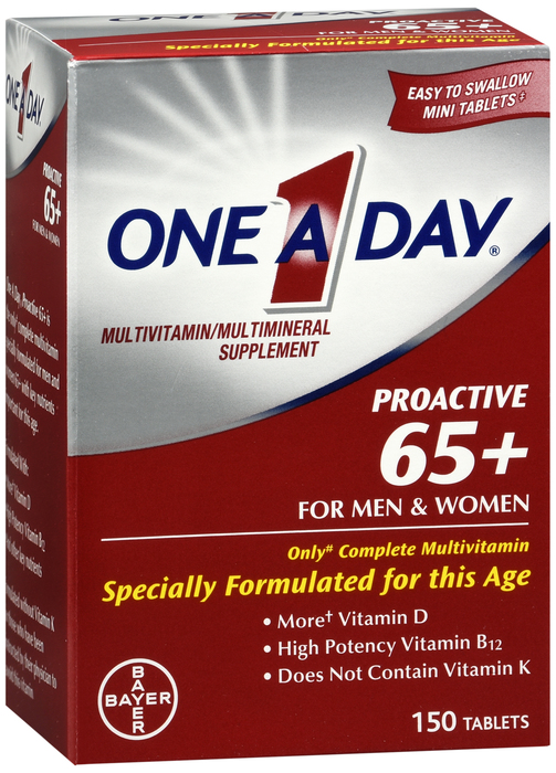 One A Day Proactive 65+ Multivitamin Tablets 150 Ct