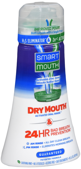Smart Mouth Dry Mouth Oral Rinse Liquid 16 Oz