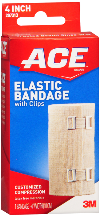 Case of 72-Ace Elastic Bandage W/Clip 4 Inch
