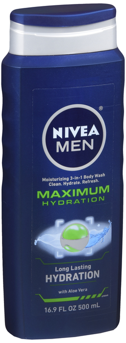 Nivea Men Max Hydrant 3 In 1 Bodywash 16.9 Oz