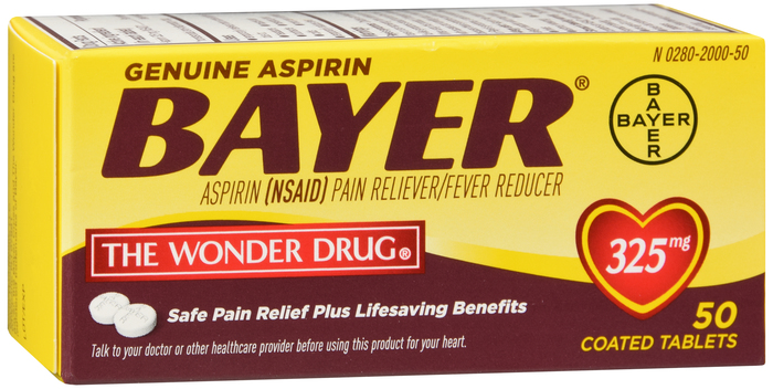 Bayer Aspirin Tablet 325MG 50 Ct