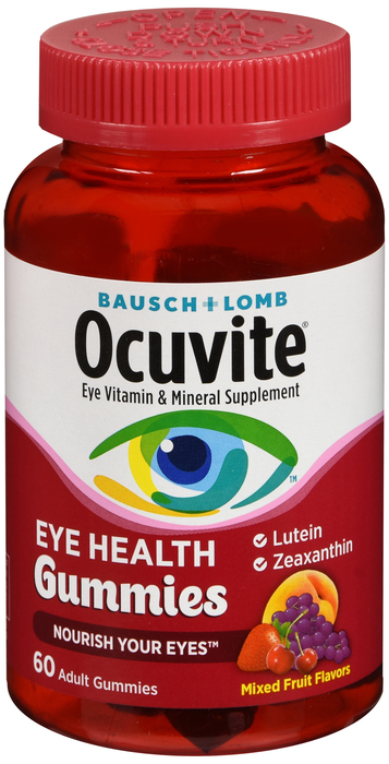 Ocuvite Eye Health Mix Fruit Gummies 60 Ct