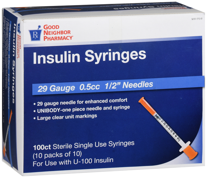 Gnp Syringe 29G x 0.5CC 100 Ct