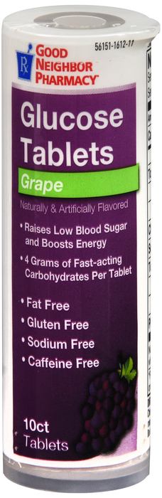 GNP Glucose Tab Grape 6 x 10 Ct