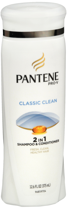 Case of 12-Pantene Pro-V Classic Clean 2-In-1 Shampoo & Conditione
