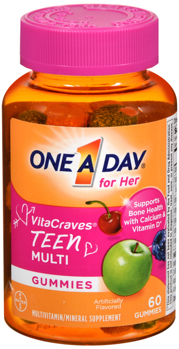 One A Day Vitac Teen For Her Gummy 60 Ct