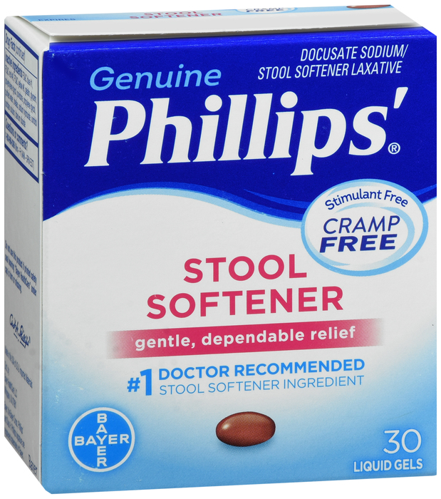 Phillips Stool Softner Constipation Relief Liquid Gels 30 Ct