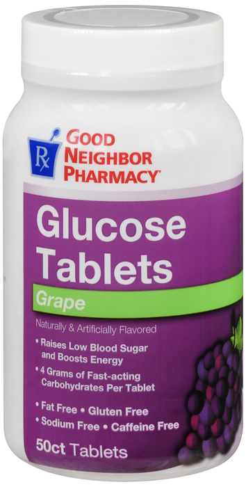 GNP Glucose Grape Tab 50 Ct