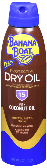 Banana Boat Dry Oil Mist SPF15 Spray 6 Oz