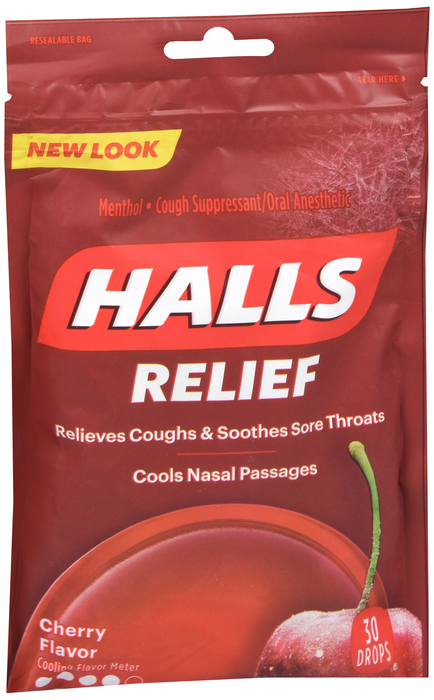 Halls Cherry Bag 30 Ct