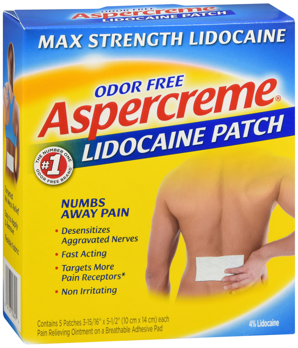 Aspercreme Lidocaine Patch 5 Ct