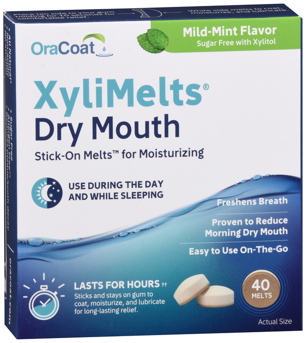 Xylimelts Dry Mouth Discs 40 Ct