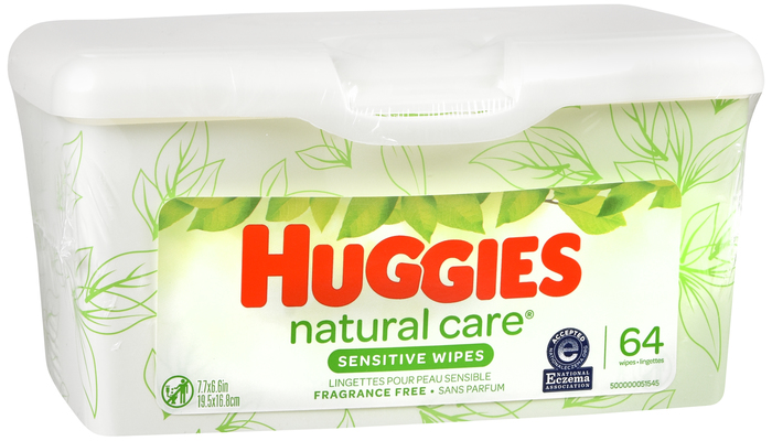 Huggies Wipe Natural Care Tube 64 Ct