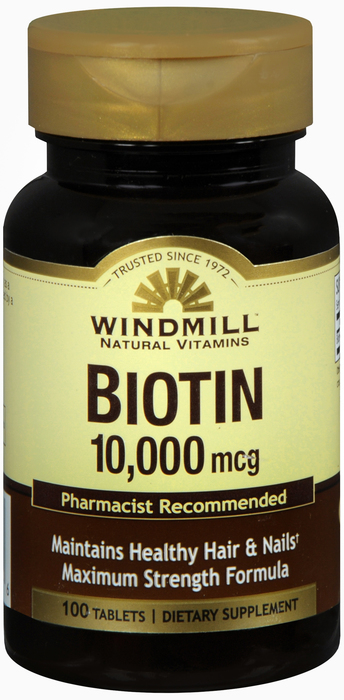 Case of 12-Biotin Windmill 100 By Windmill Health Products