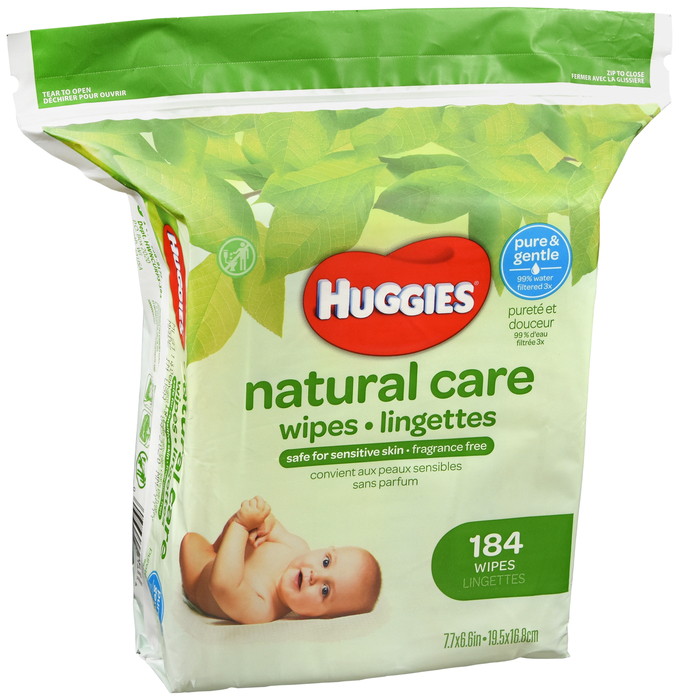 Huggies Wipe Natural Care Refill FF 184 Ct