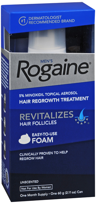 Pack of 12-Rogaine Men Foam 1 Month Uns Foam By J&J Consumer USA 
